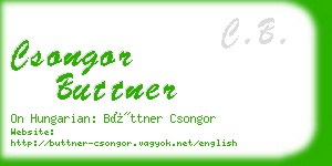 csongor buttner business card